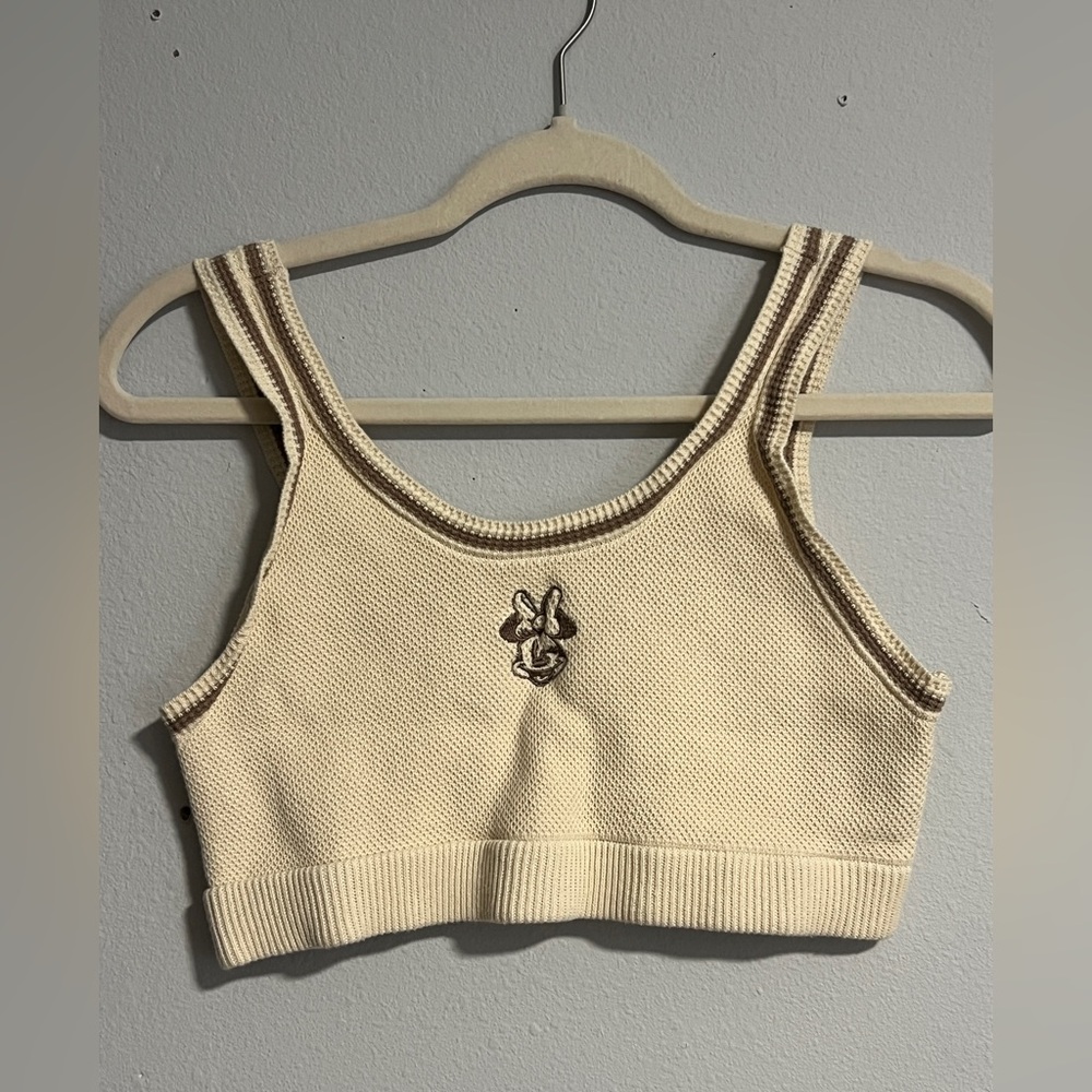 Disney Cream Knit Crop Top